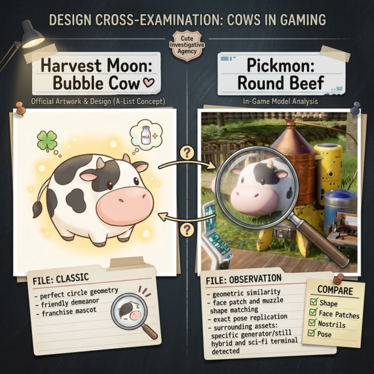 Pickmon Bubble Cow vs Story of Seasons