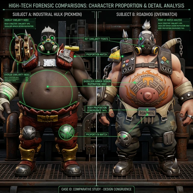 Pickmon Industrial Hulk vs Overwatch Roadhog